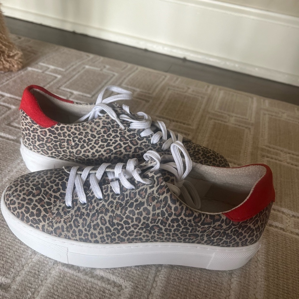 Eric Michael Pedrina Leopard Platform Sneaker